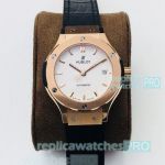 HB Factory Swiss Replica Hublot Classic Fusion White Dial Rose Gold Watch 38MM